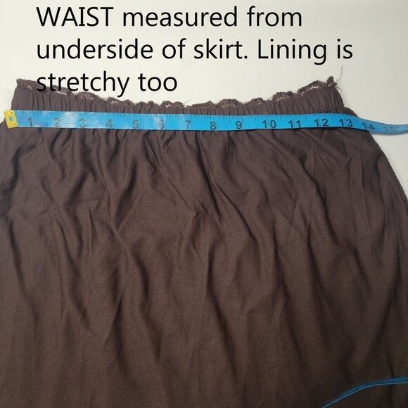 SEXY Mini Skirt Dark Brown Lace Frilly Short Skirt- NEW ! One Size Fits Most - Picture 6 of 15